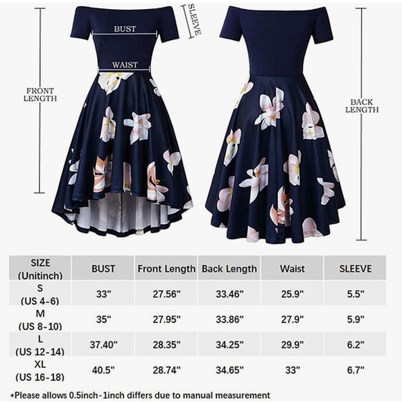 CUQY Womens Off The Shoulder High Low Hem - Picture 8 of 8